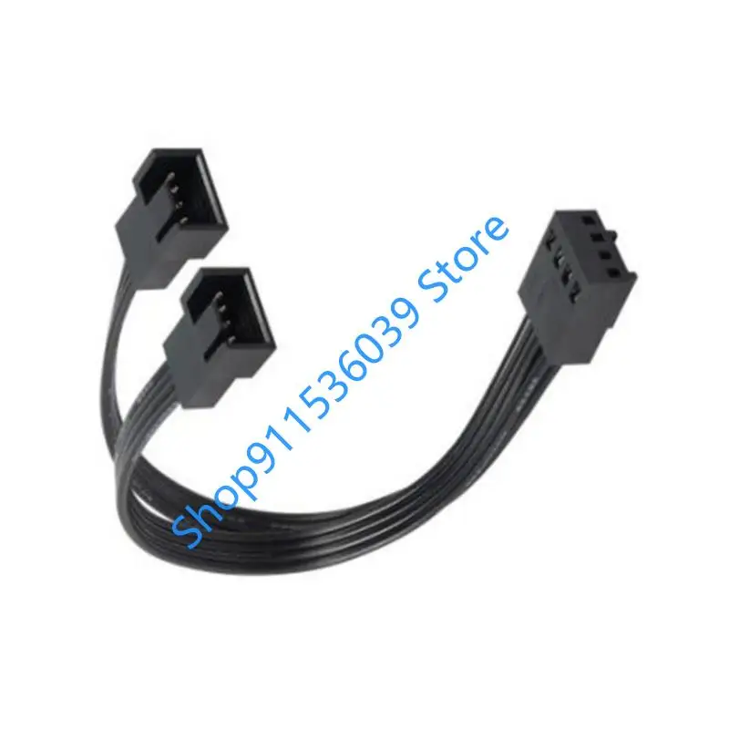 45BB Computer 4pin PWM Venditore PWM Cavo da 1 a 2 Ways Splitter Black Black Black Extension Cavo Connectors
