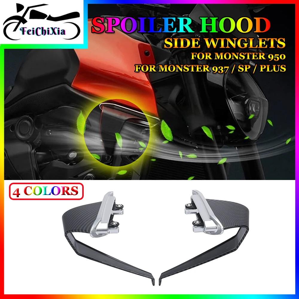 Motorcycle Flank Winglet Spoiler Wing Fairing For Ducati Monster 937 SP PLUS MONSTER 950 2023 2022 2021 Monster937 Monster950