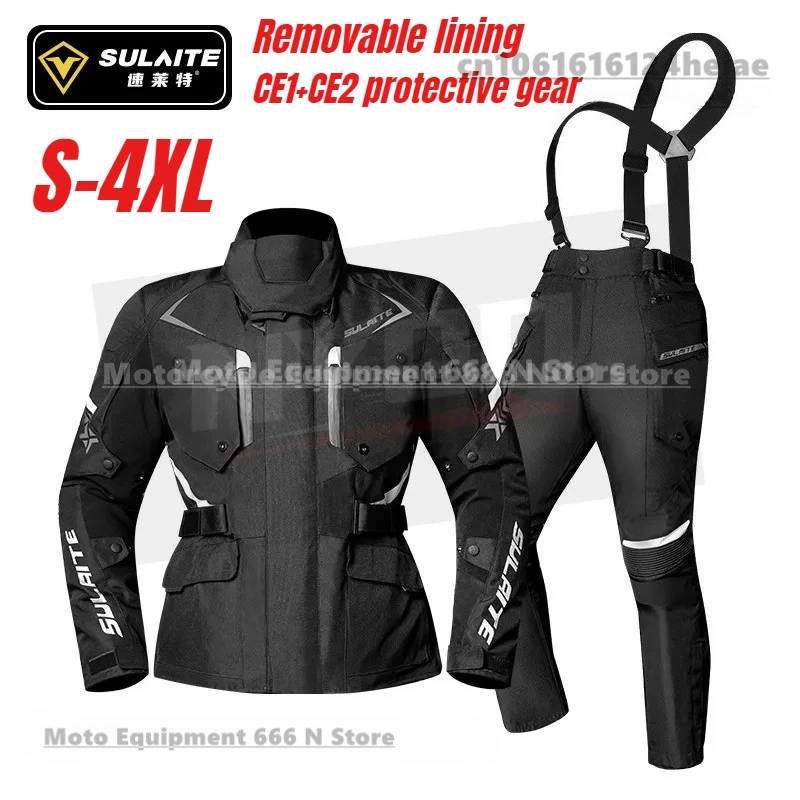 

Motocross Jacket Wear-resistant Motorcycle Riding Suits Detachable Warm Inner Liner Rally Suit CE Anti Fall Protective Gear