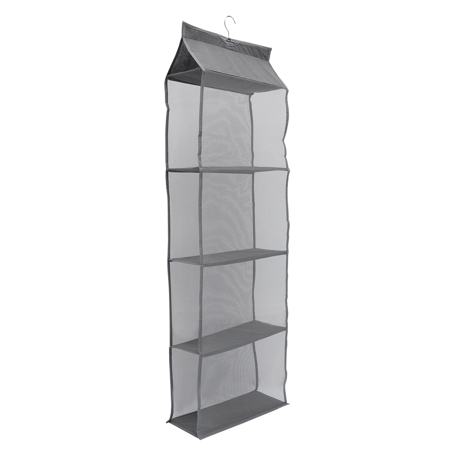 

Hanging Fabric Storage Rack Organizer Nonwoven Closet Shelf Clothes Bag Mesh Design Large Capacity Dustproof Breathable Foldable