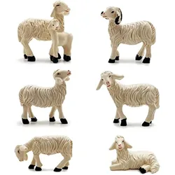 Miniature Garden Figurines Garden Sheep Statues Outdoor Decor Garden Art Outdoor for Fall Winter Garden Decor