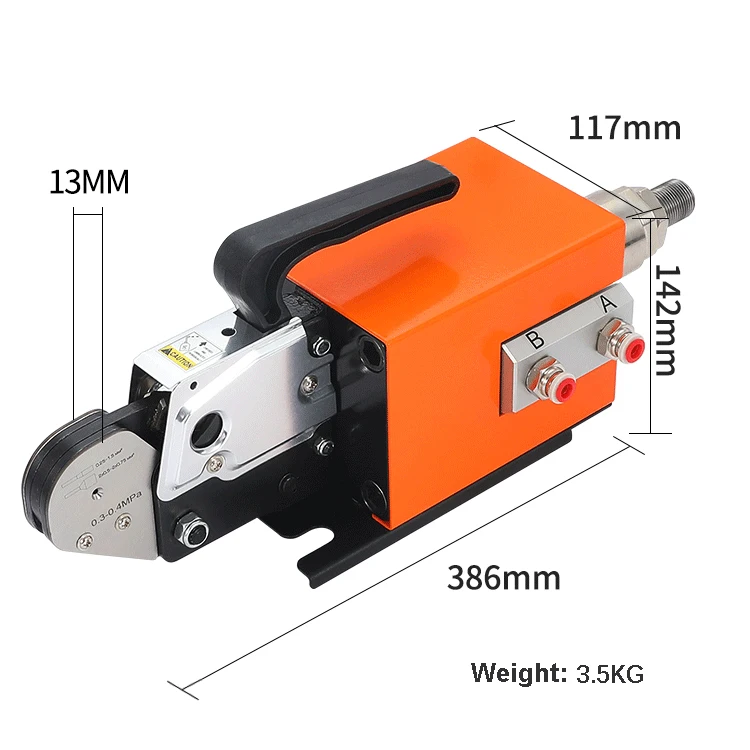 Pneumatic wire crimp pliers cold pressed terminal crimping machine multifunction terminal crimper tool replaceable mold fixture