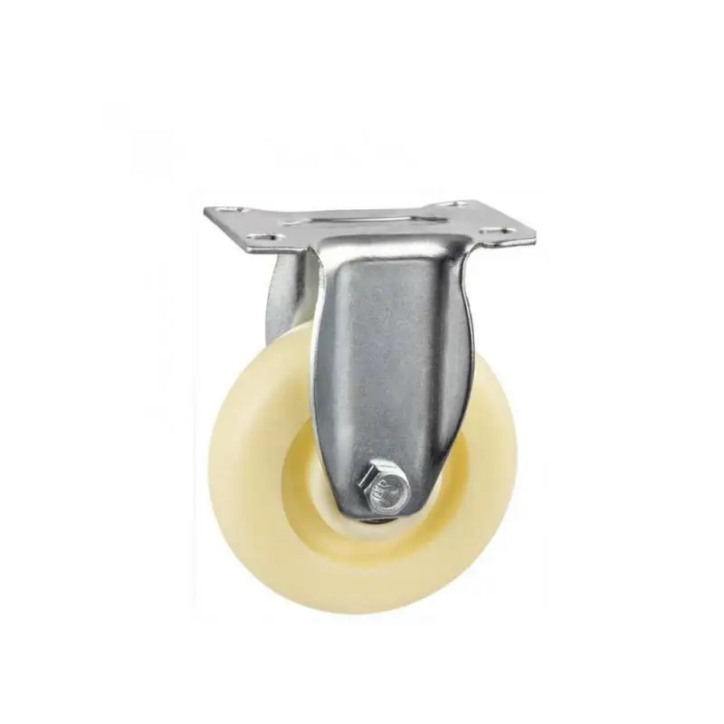 

1 Pcs Packing Casters 5 Inch Nylon Directional Wheel Diameter 125 Wear-resistant Fixed Roller Medium Double Bearing Kitchen