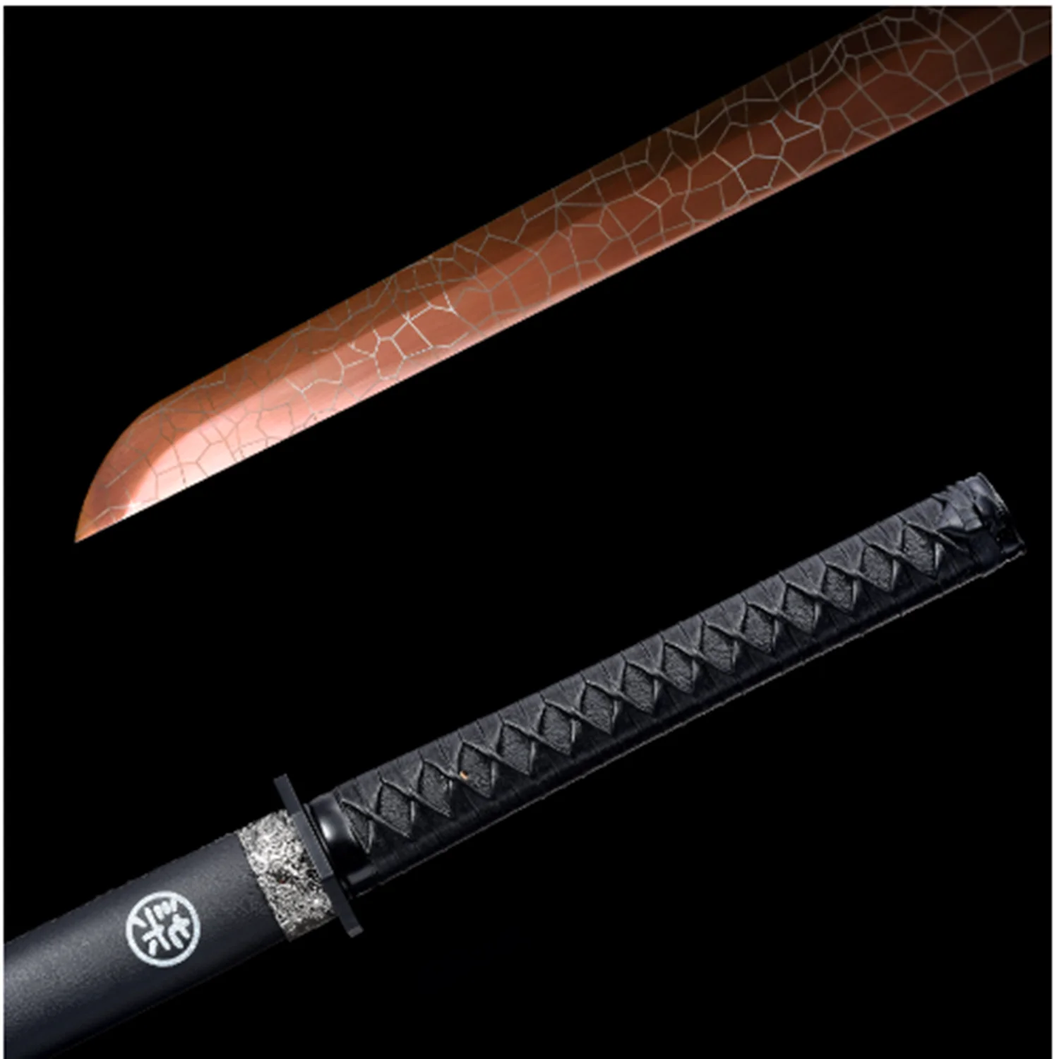 Roasted purple version of the magic knife thousand blade Longquan sword Tang horizontal knife did not cut