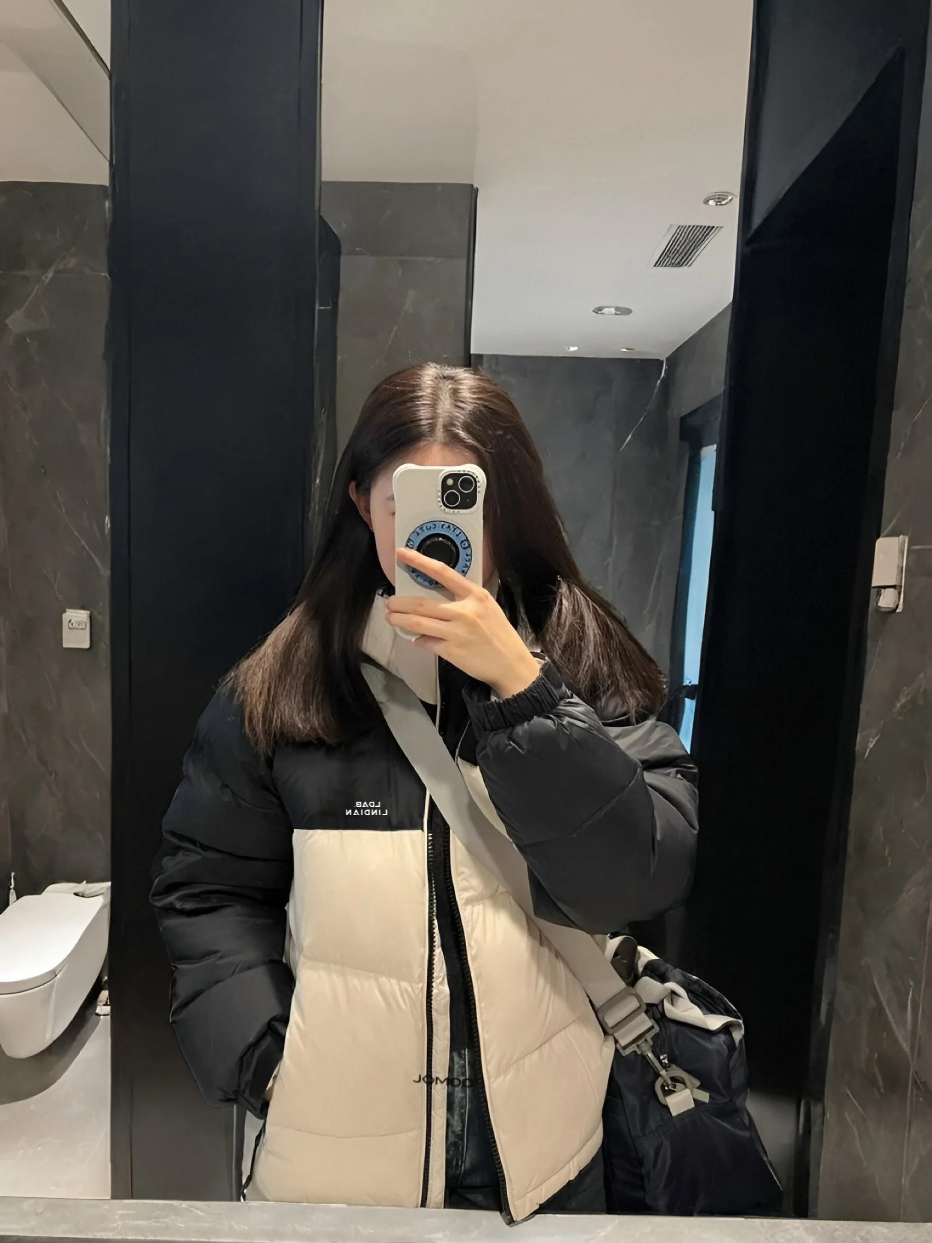 

Зимняя куртка Fuyuan American Splicing: женская утепленная куртка-пуховик в стиле «хлеб», парная модель, новинка, повседневный свободный крой