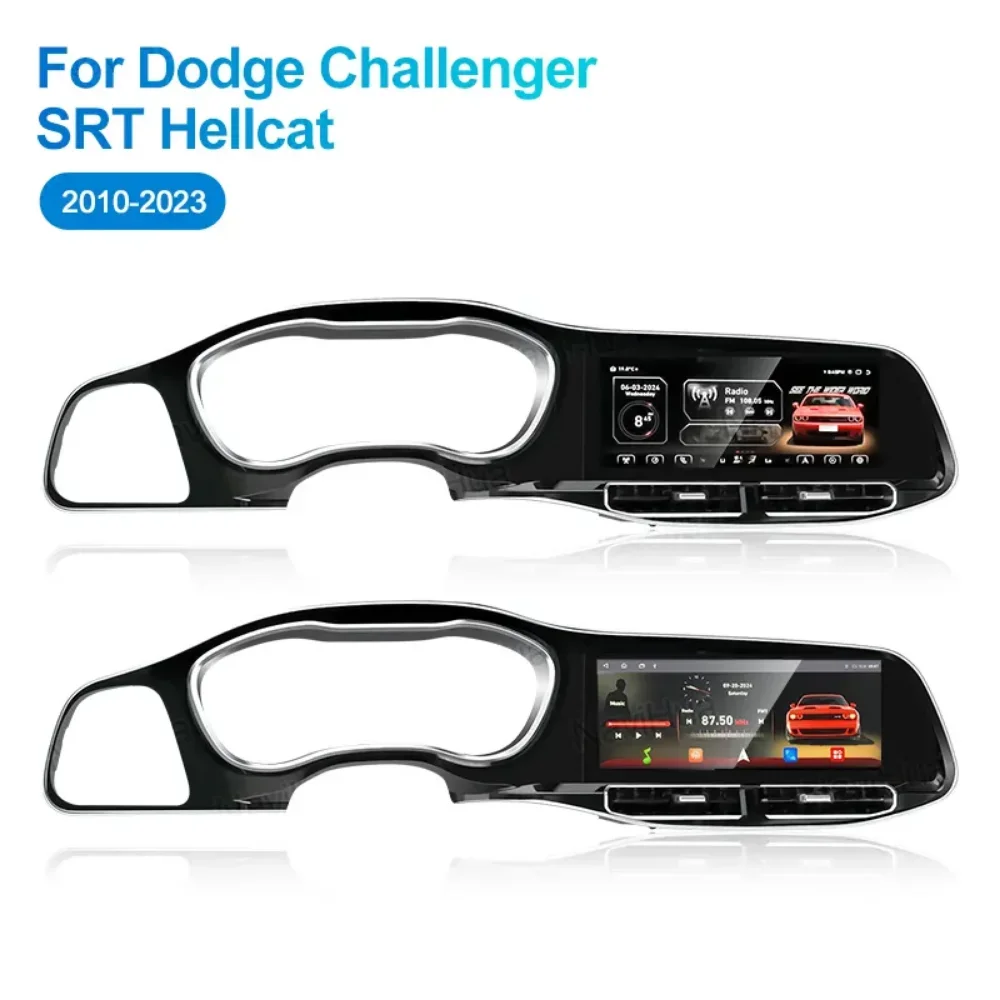 

Navihua CarPlay Dashboard Multimedia Automotive Stereo DVD Player New Upgrade For Dodge Challenger SRT Hellcat 2010-2023