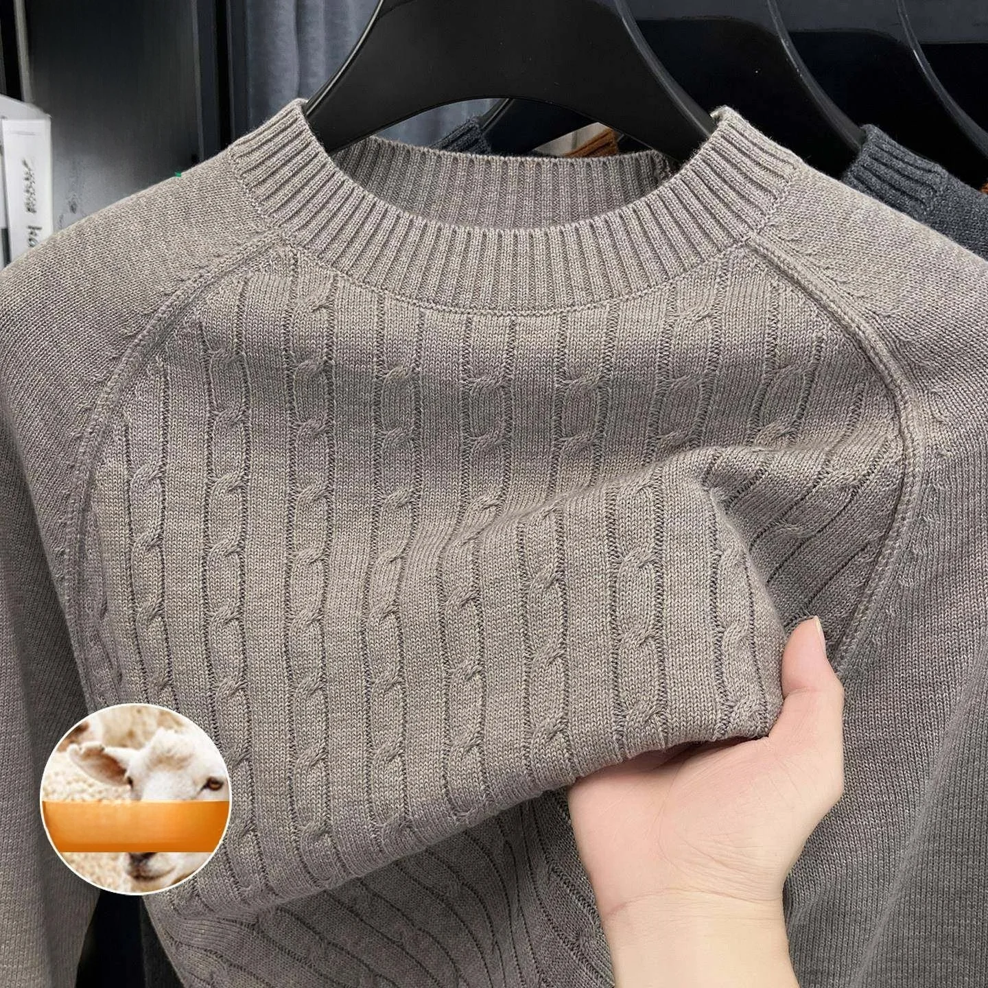 

2025 New Men's Wool Knitwear round Ne Sweater Casual Comfortable Autumn Winter Faion Soft Warm Breathable Busin Casual...