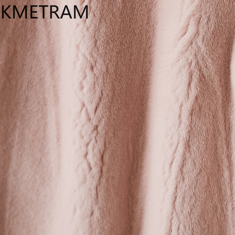 100% Whole Mink Fur Jacket Woman Luxury Pink Real Fur Coat with Hood Winter Clothes for Women New in Outerwears 2025 Fourrure