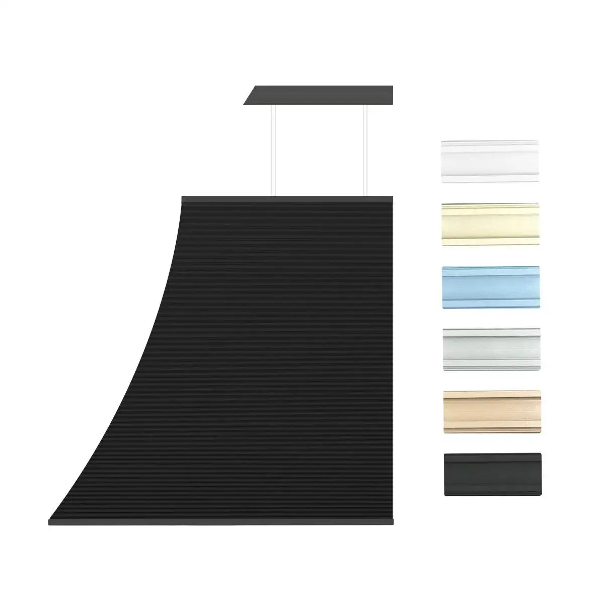 Manual Irregular Shape Cellular Shades Honeycomb Blinds Custom Non-Standard Size Hand Operated Pleated Shade for Window
