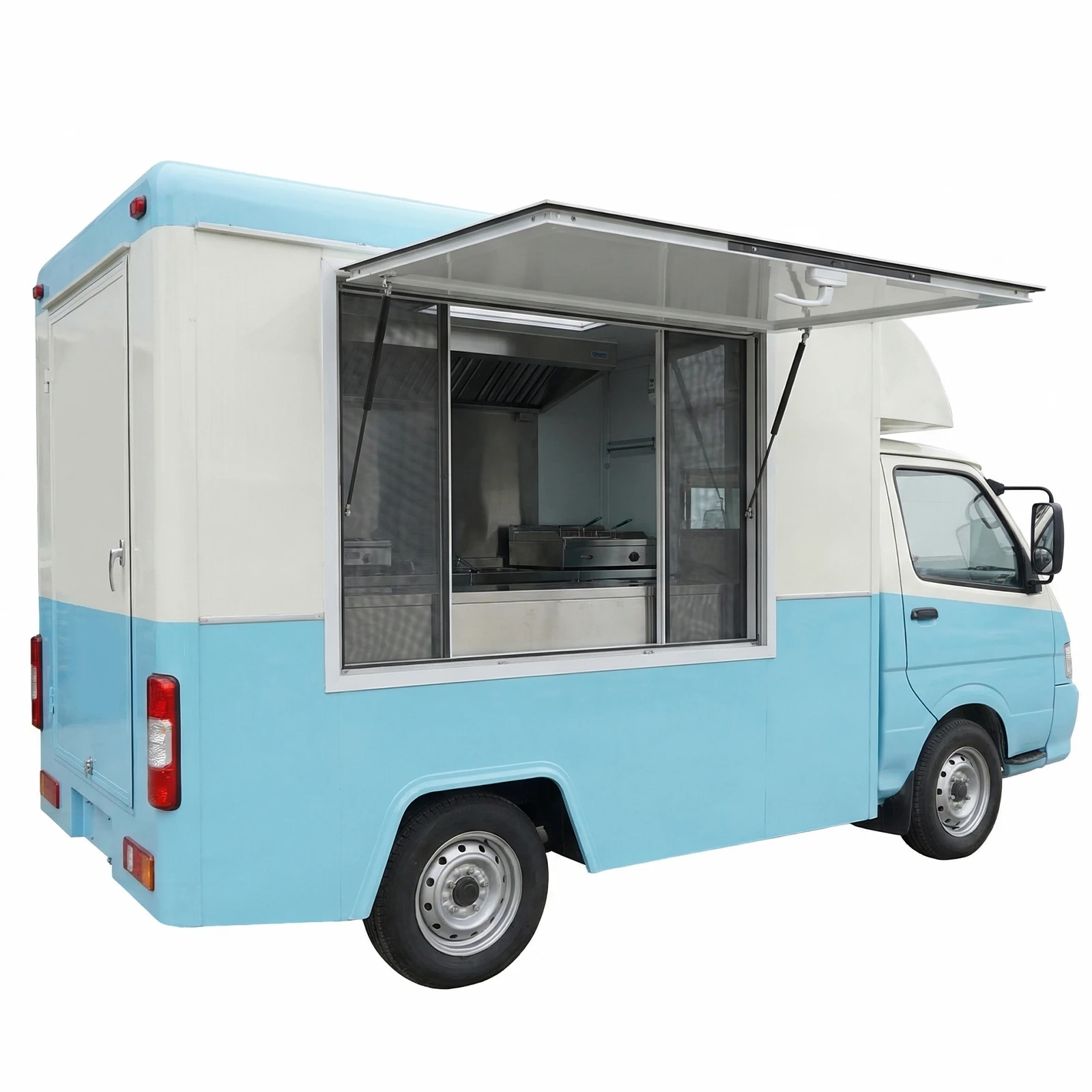 

Sliding Window for Food Truck 36x36/48x36/53x33inch with 4 Sliding Door Awning Door Drag Hook (Glass Not Included)
