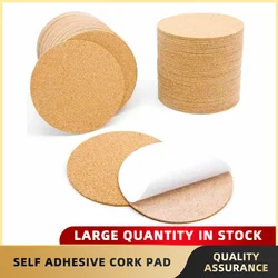 Square Round Self-adhesive Cork Coaster Natural Ground Edge Cork Pot Pad Non-slip Pad Heat Insulation Pad