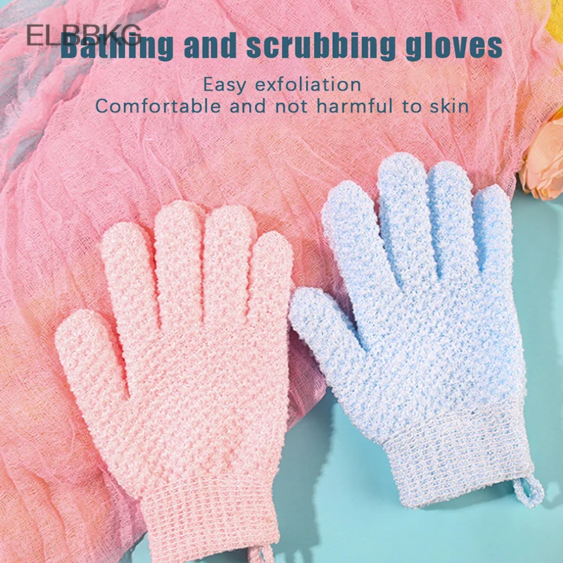 Guantes de baño elásticos para el hogar, toalla de ducha, exfoliante, lavado corporal, suministro para el hogar, limpieza de la espalda