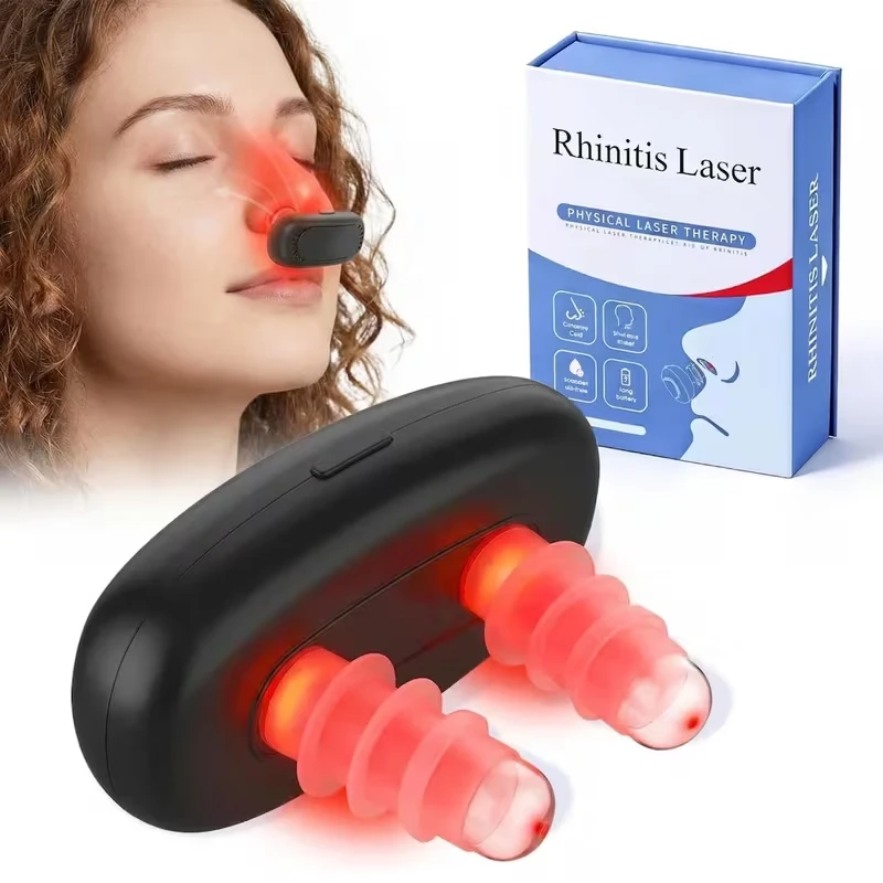 Portable Red Light Nasal Device (USB Rechargeable) for Sinus Congestion, Dry Nasal Passage Care, and Allergy Relief