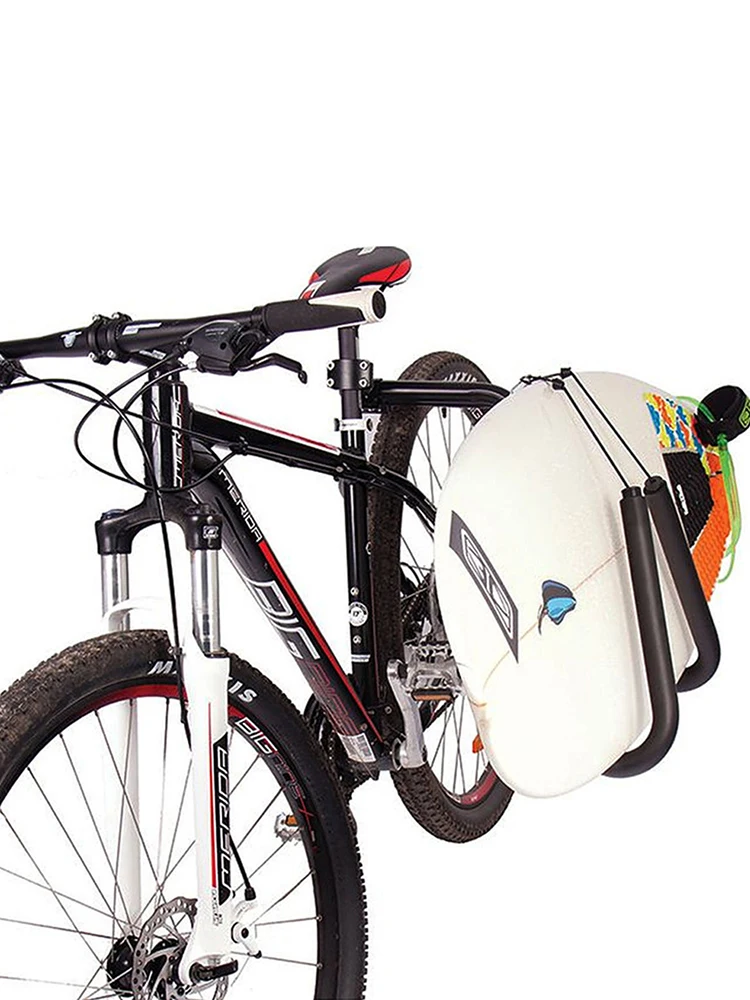 Surfboard Bike Rack Bicycle Surfboard Rack Aluminium Alloy Bicycle Surf Board Carrier Motorcycle Surf Bracket Holder
