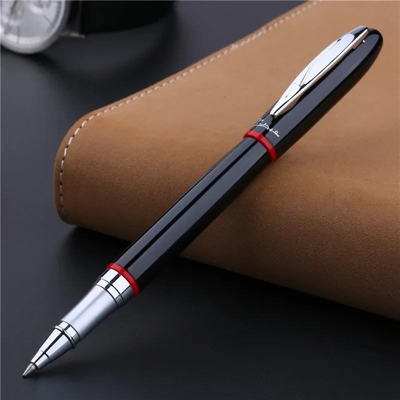 

Picasso 907 High Quality Luxurious Montmartre Metal Black Rollerball Pen with Yellow/Red Ring,Original Box Option