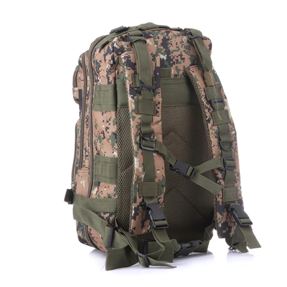 

Backpack 20-35L Military Style Hiking Bag Outdoor Trekking Camping Pack Adjustable Straps Lightweight Digital Camouflage