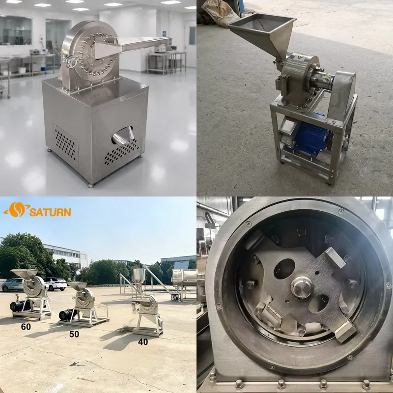 for Saturn Industrial Electric Stainless Steel SUS304 SUS316 7.5kW Multi Voltage Motor Disc Grinder Eco Friendly Food Grade