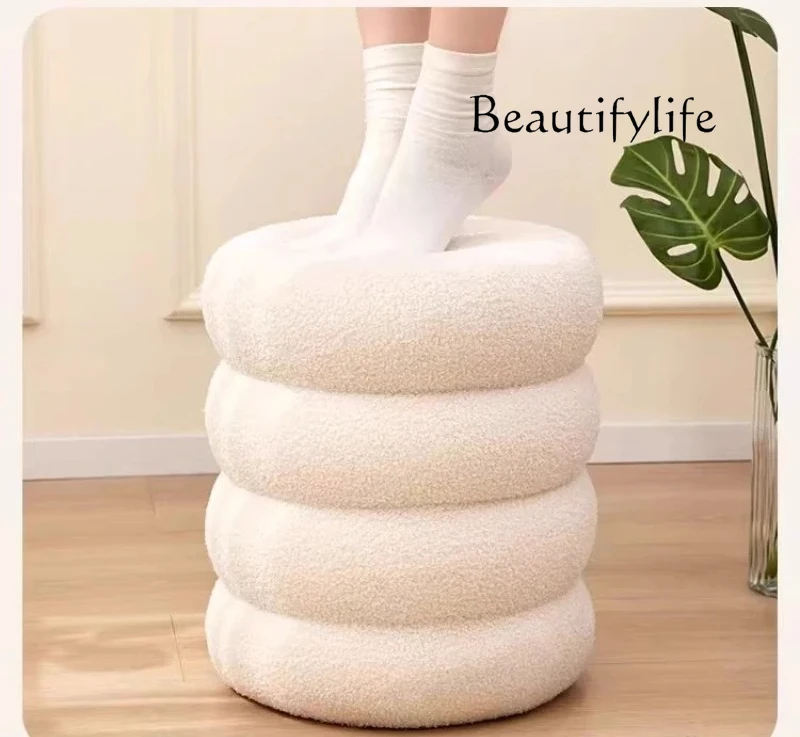 Makeup stool dressing bedroom makeup table dresser chair round stool Modern Nordic bedroom furniture and home furnishings