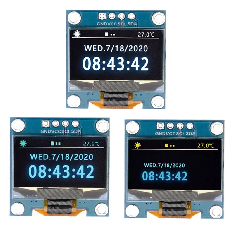 

0.96 inch oled IIC Serial White OLED Display Module 128X64 I2C SSD1306 12864 LCD Screen Board For Arduino ROHS Certification