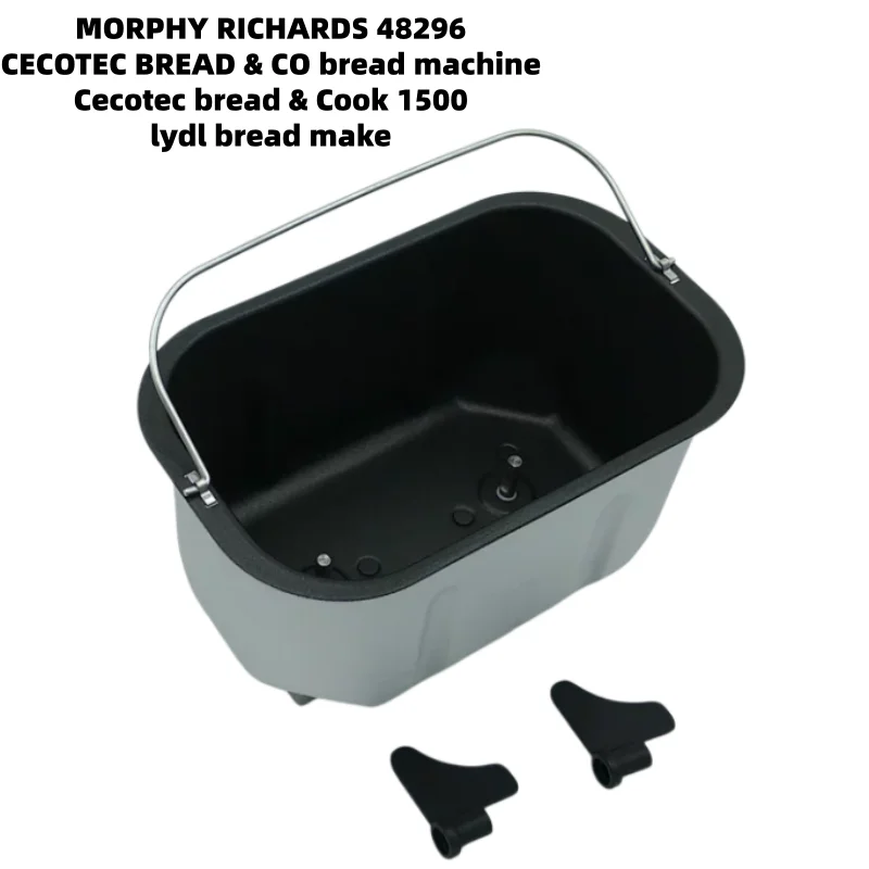 

Bread bucket (With blade) for MORPHY RICHARDS 48296 / CECOTEC BREAD & CO/ Cecotec bread & Cook1500 SILVER CREST 850 replacement