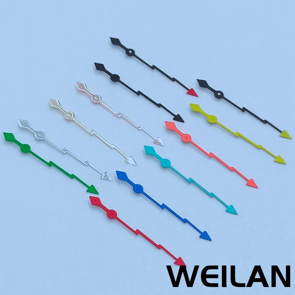 13mm Silver Black Green Blue Red Yellow Orange Watch Single Second Hands Hands Fit NH35 NH36 7S26 7S36 4R35 4R36 Movements