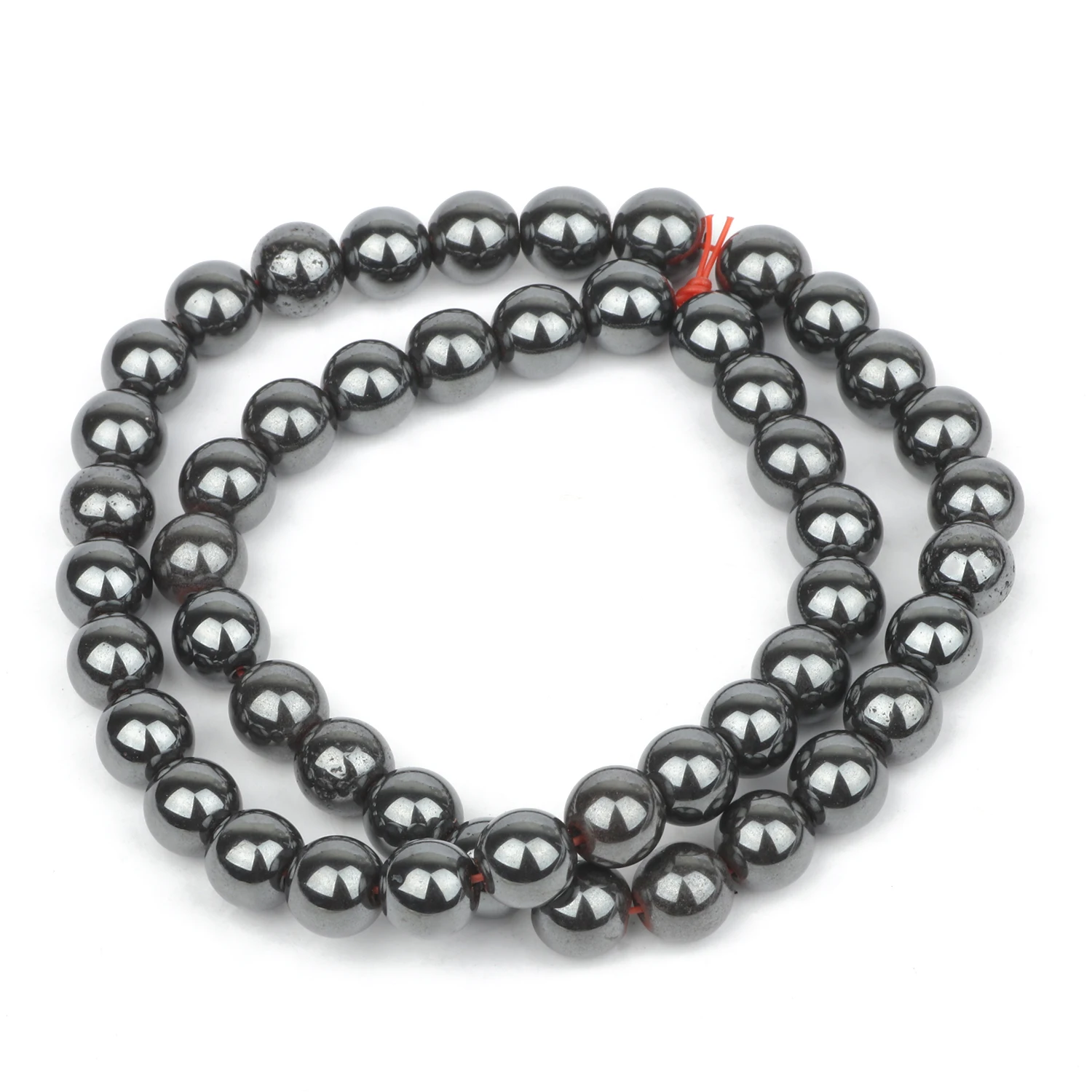 A+ Natural Black Hematite Stone Beads Round Loose Spacer Beads for Jewelry Making 1/2/3/4/6/8/10/12mm Bracelet Handmade