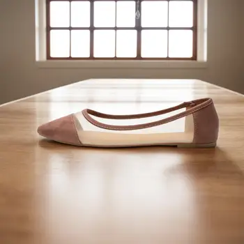 2025年夏季新款女鞋 透氣低跟平底休閒針織鞋 女士鞋 包郵 10 最佳銷售 女士平底鞋 - №10