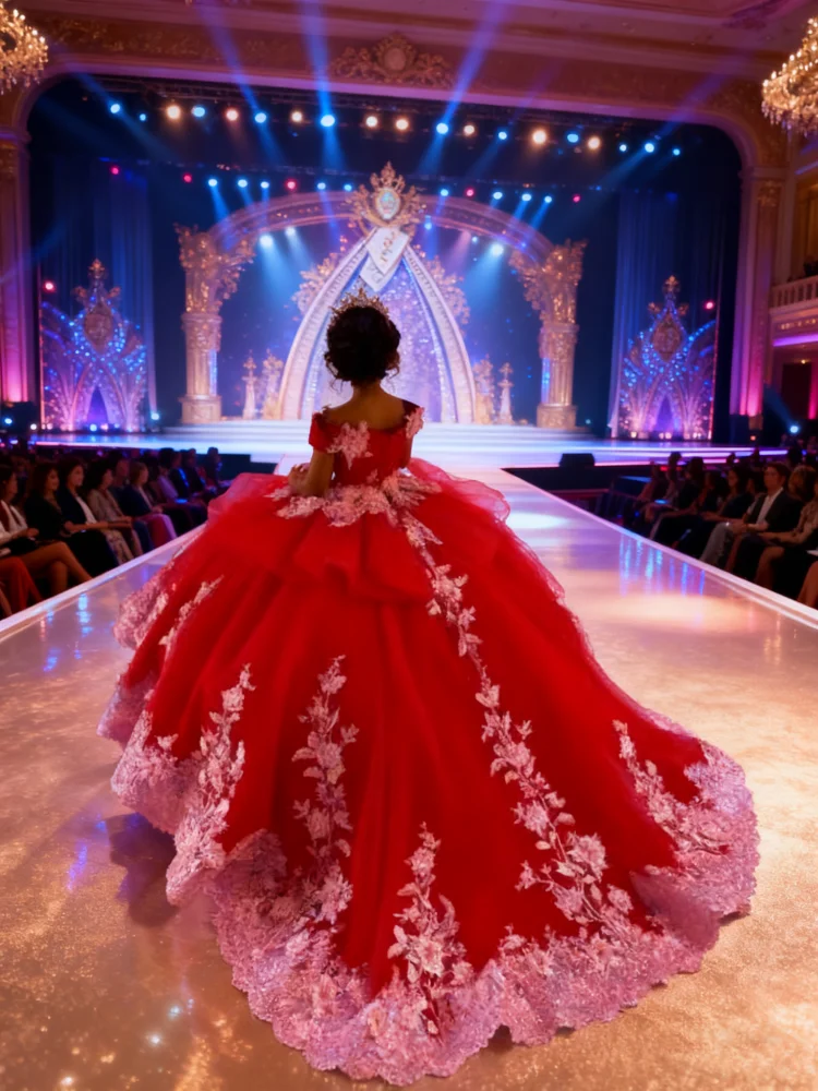 

Double Color Flower Girl Dress Wedding Dresses Princess Ball Appliques Kids Birthday First Communion Gowns