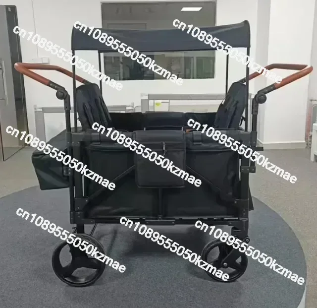 

4-Seat Folding Wagon with Canopy – Kids Stroller for Camping, Beach & Travel (Fast Delivery)