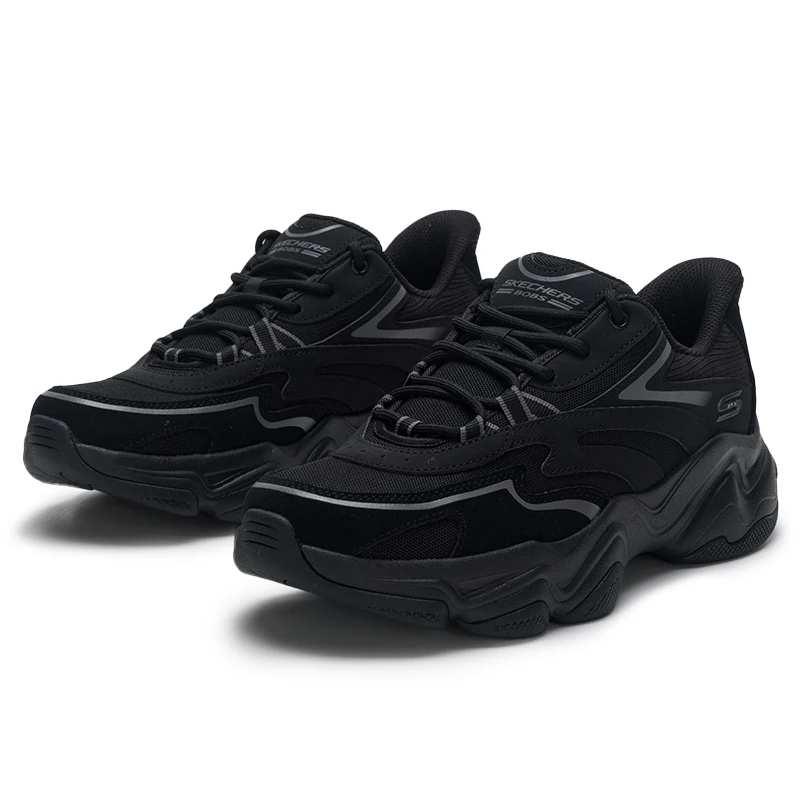 

Skechers Men's Shoes, Sneakers, Retro Fashion Dad Shoes, Thick-Soled Casual Panda Shoes 118335-Bbk