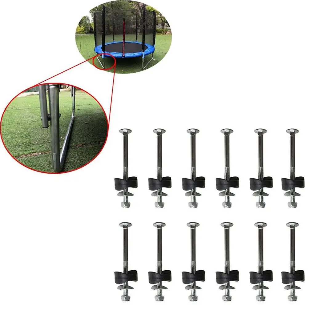 

Trampoline Screws Kit Fixing Bolts Trampolines Fixed Screw Accessories