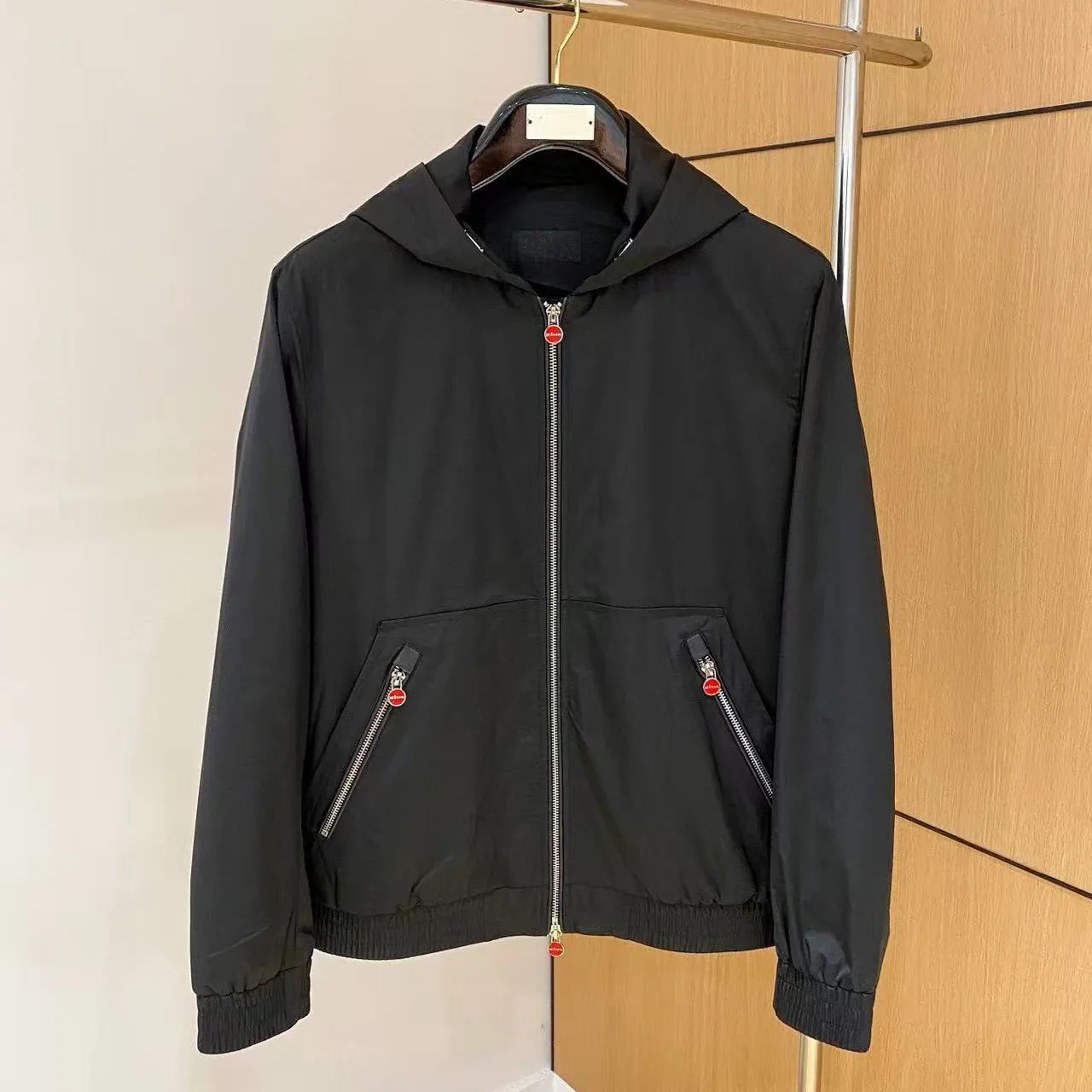 Italian Kiton autumn and winter new business casual hooded jacket old money style men's windproof light trench coat