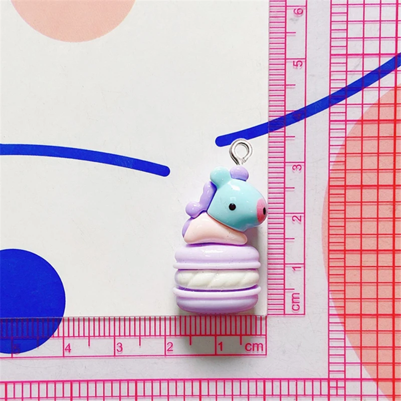 10Pcs Cute Animal Rabbit Sheep Resin Charms Kawaii Keychain Floating Pendants Earring Jewelry Flatback Decor DIY Making Supplies