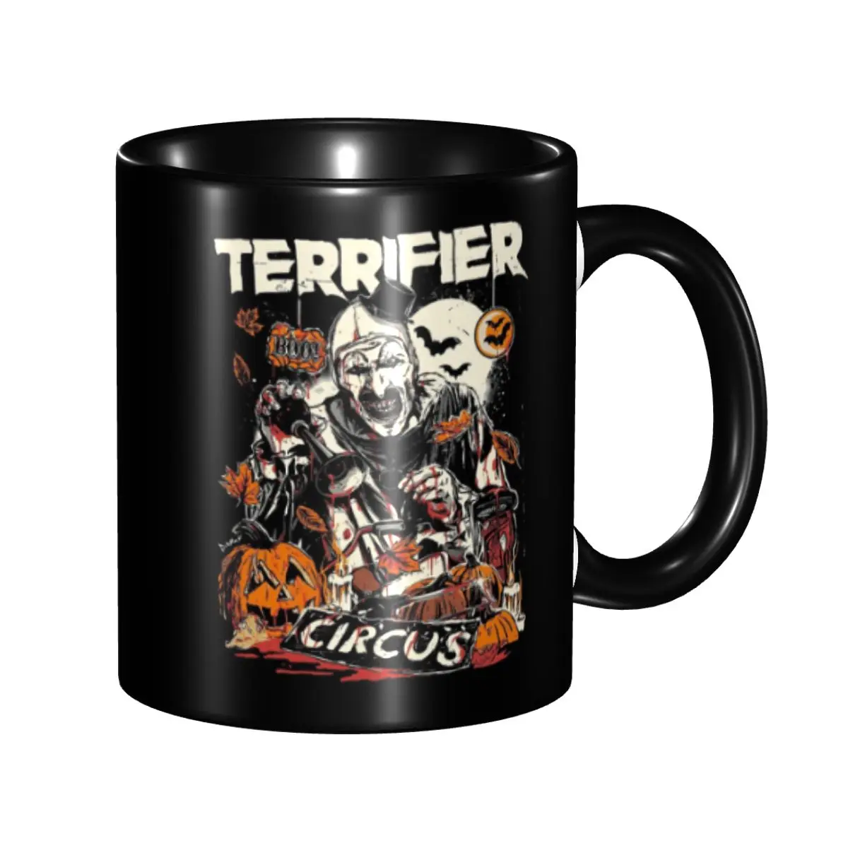 

Terrifiers Movie Art Horror Slasher Halloween Coffee Mug DIY Personalized Ceramic Milk Tea Mug