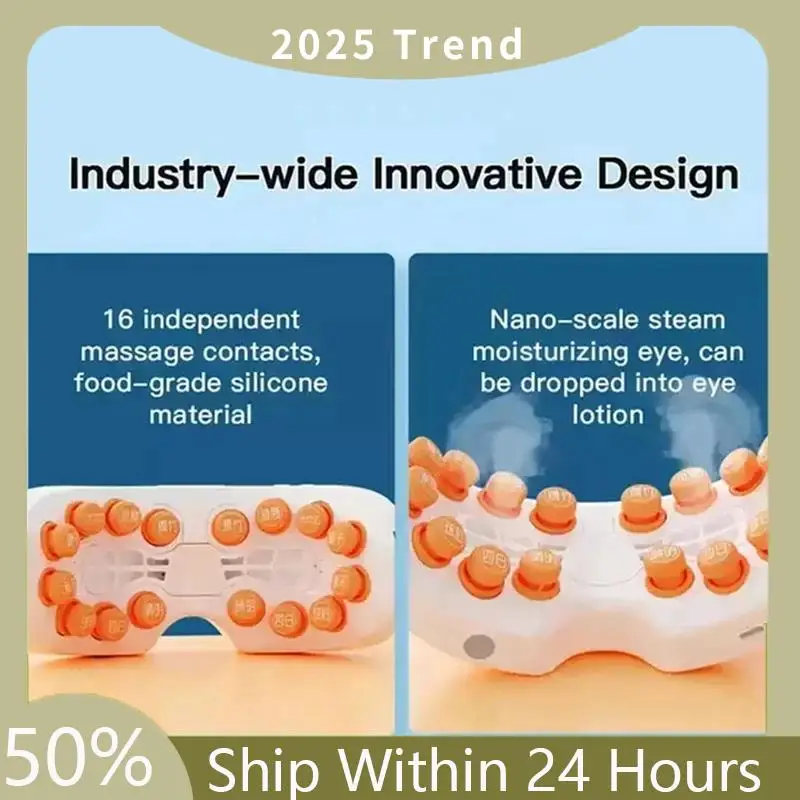 A75X Top Nano Steam Oogzorg Verwarming Massager met Bluetooth Muziek om oogvermoeidheid te verlichten en donkere kringen onder de ogen te verminderen