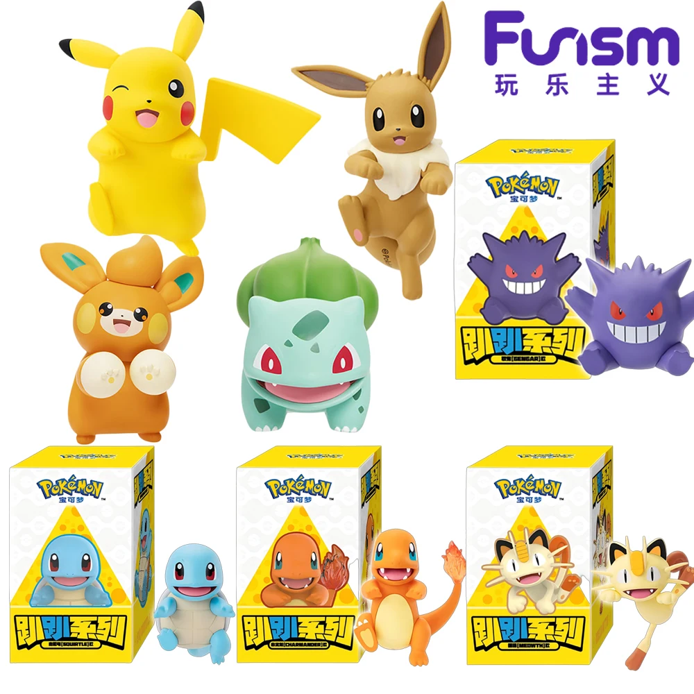 

New Genuine Funism Pokemon Action Figure Cute Practical Car Ornament Desktop Decor Perfect for Couples Creative Birthday Present
