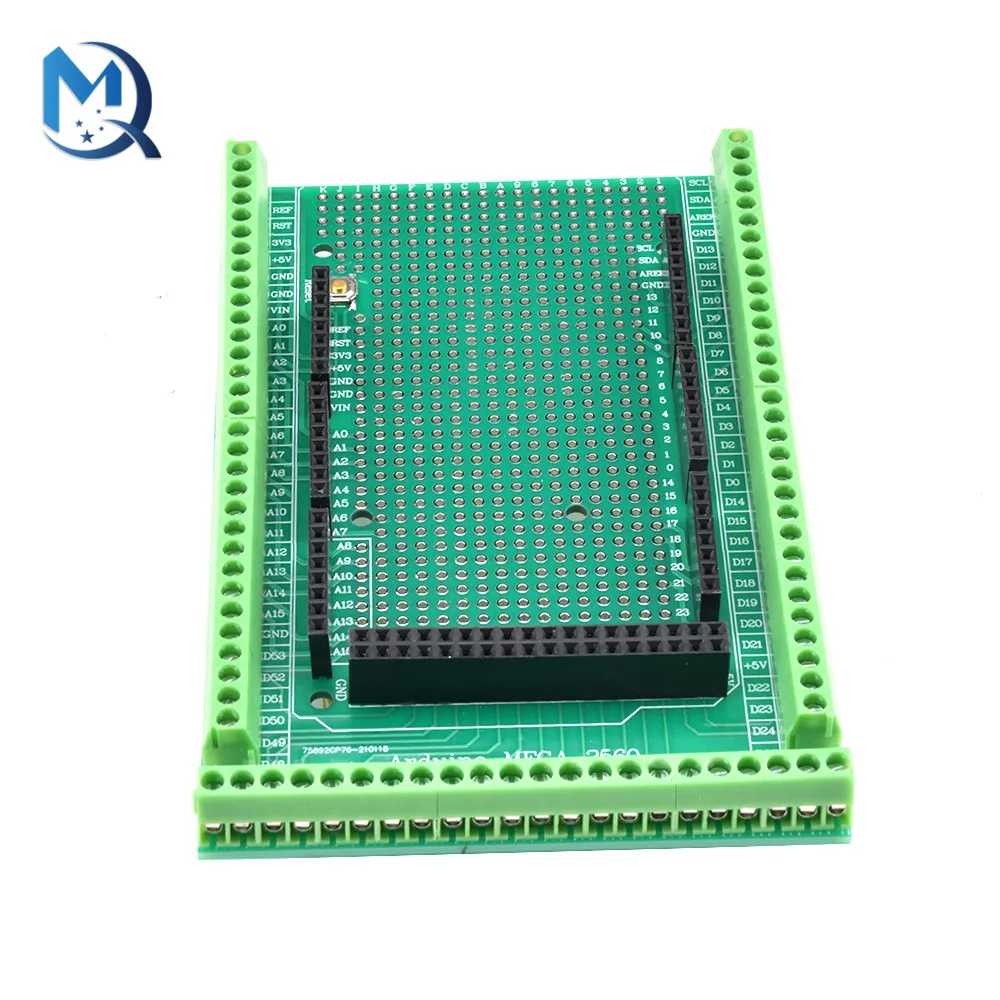 Compatible With MEGA2560 Double-side Prototype Screw Terminal Block Shield Board Kit For Arduino Mega 2560 / Mega2560