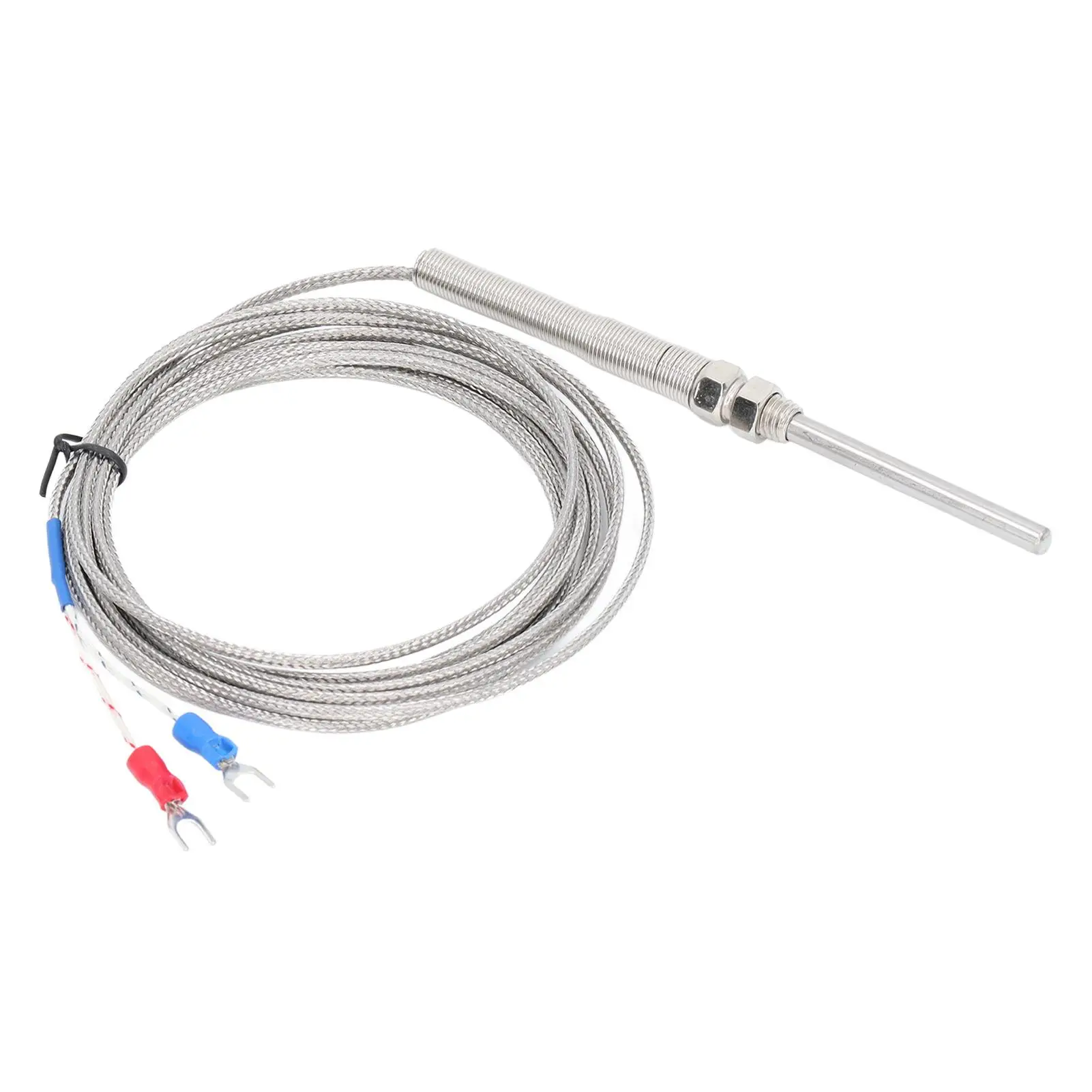 50mm K Type Thermocouple Temperature Sensor Shielded Gauge - High Sensitivity Detector