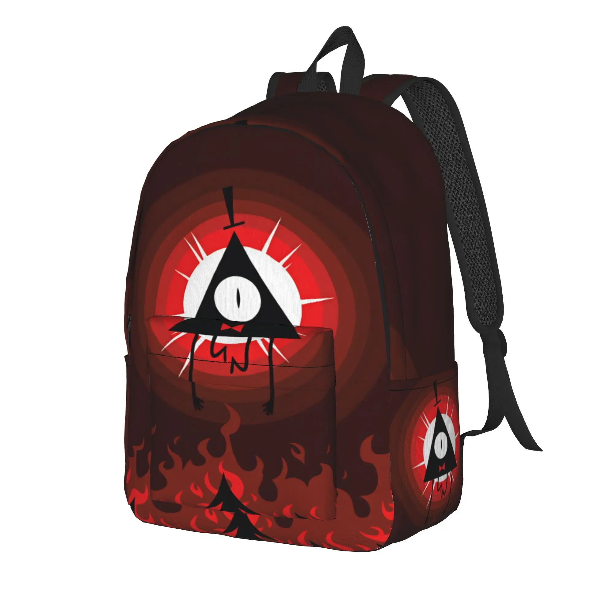 Cartoon G-Gravity Fall Backpack Bill Cipher Aesthetic Backpacks Girl Daily Breathable School Bags Colorful Rucksack