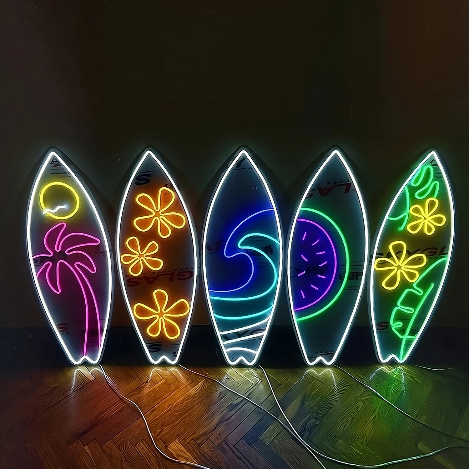 Surfboard Neon Signs Unique Wall Decoration Special Gift Cool Fashion 2023 Design Beach Bar Home Decoration Room Boys Girls Room