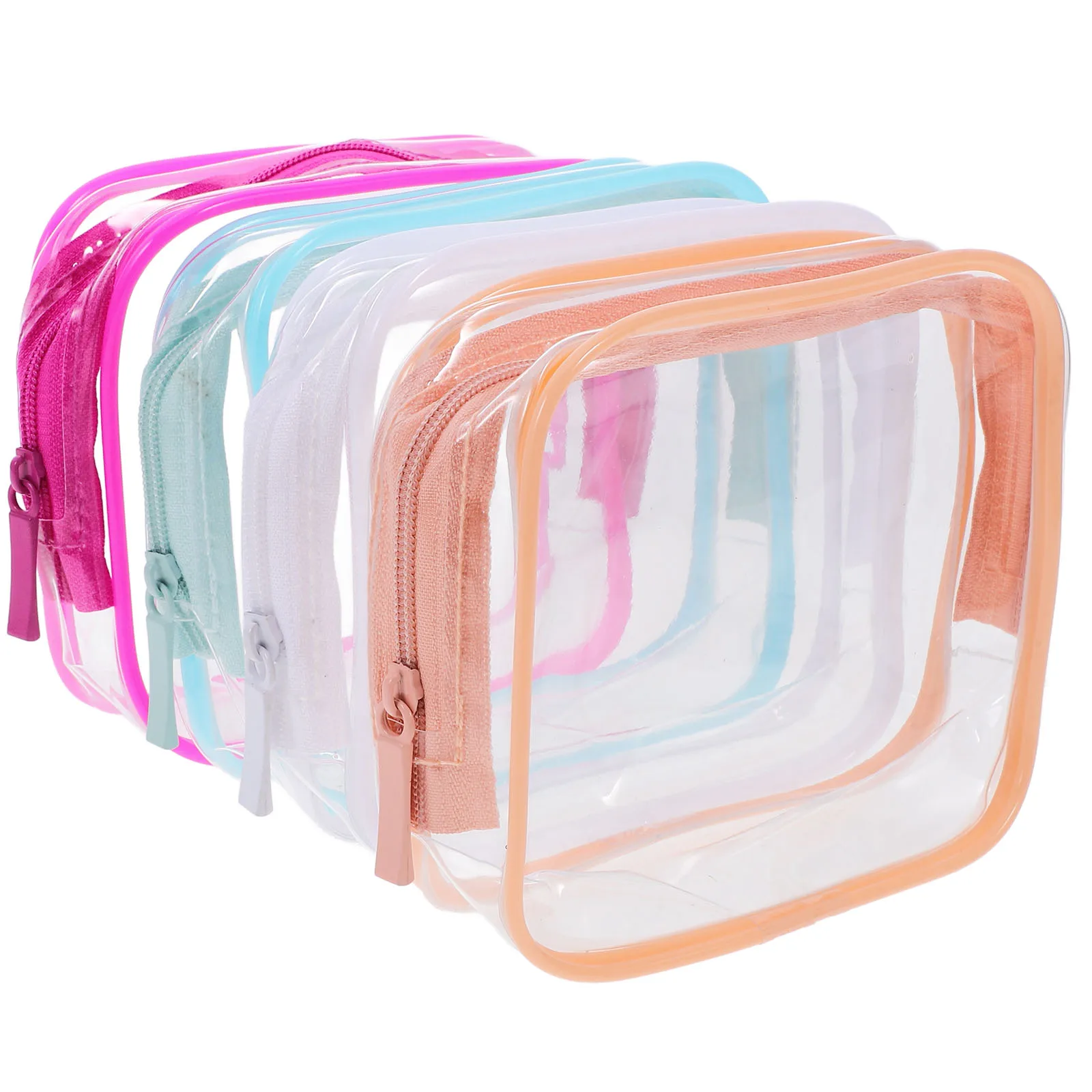 

4Pcs Waterproof Travel Makeup Bags Large Capacity Clear Compartment Pouches Toiletry Bag Outdoor Portable Storage