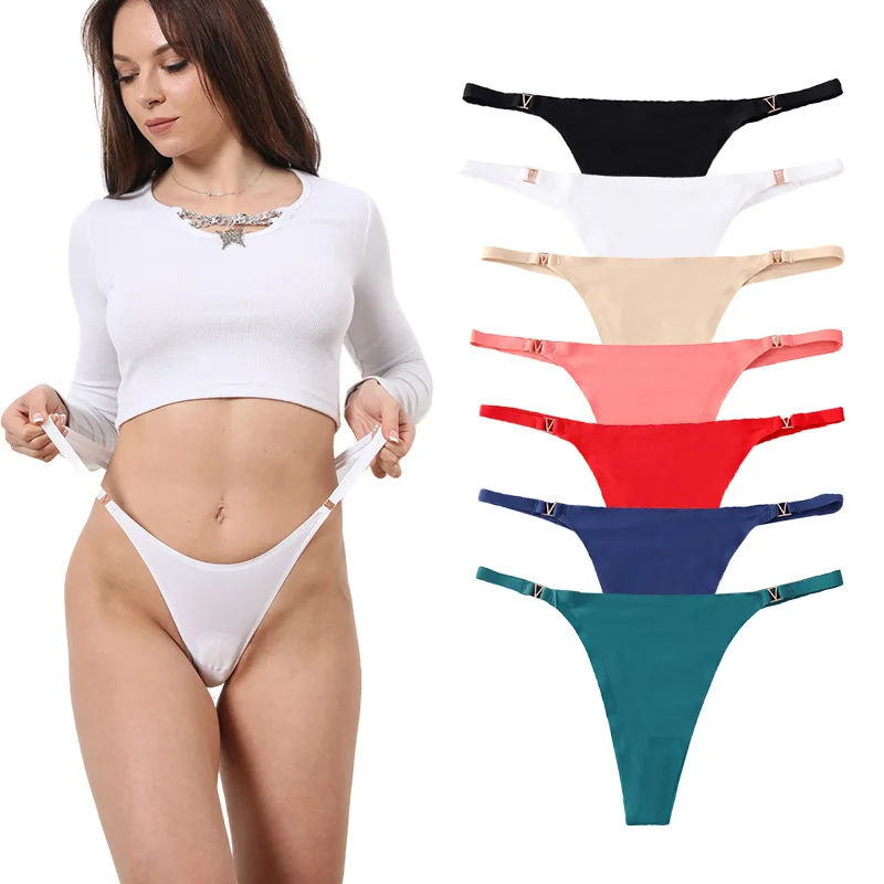 Women's Panties Sexy G-String Thong Underwear Low Waist T-Pants Panties Women's Cotton Briefs Lingerie стринги женские image 5