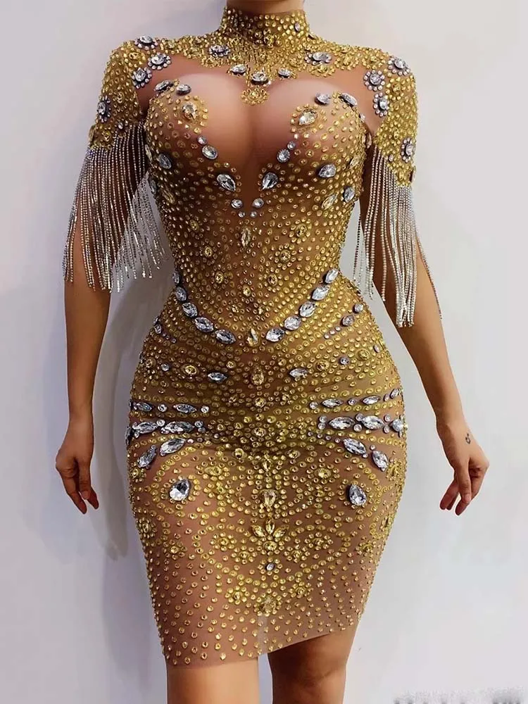 고품질 핫 스탬핑 섹시한 탄력성 반팔 드레스 2025 신상 맞춤 여성 의류