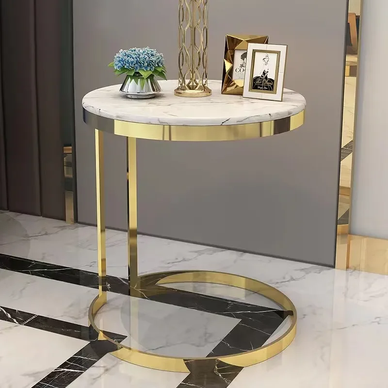 Postmodern Light Luxury Edge for Internet Celebrity Ins Style American Stainless Steel Sofa Edge Modern Simple Small Corner