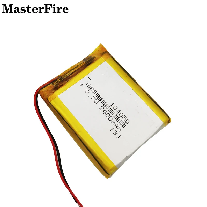 

104050 2400mah 3.7V Lithium Polymer Battery For Hand Warmer Power Bank LED Table Lamp Rechargeable Li-polymer Batteries