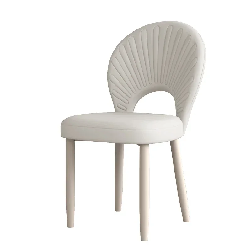 Luxury Restaurant Dining Stool White Upholstered Set Portable Accent Chairs Design Modern Nordic Sillas Comedor Home Furniture