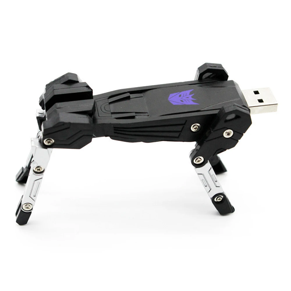 

Transformers Plástico USB Unidad Flash 64GB 128GB Unidades de Lápiz de Alta Velocidad Creatividad Memory Stick Capacidad Real