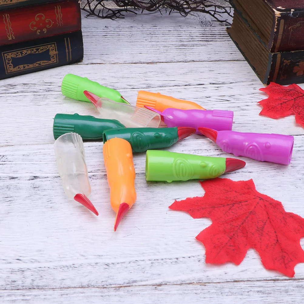 

100Pcs Witch Finger Fake Finger Nails Halloween Costume Prank Party Trick Props Witch Fingers Prank Fake Fingers