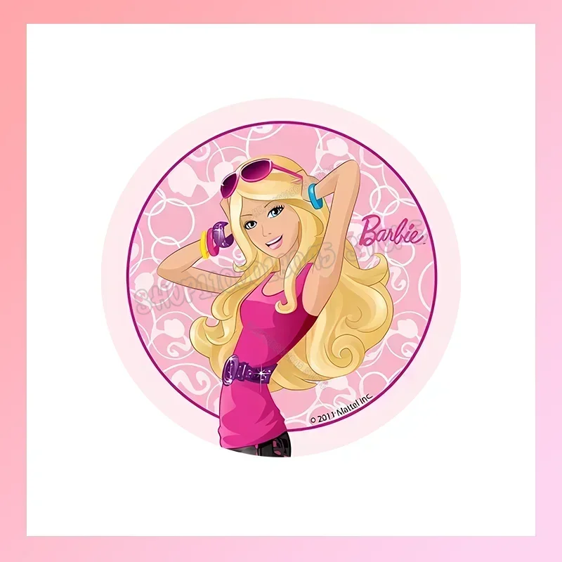 Barbied-Patch de dessin animé Anime pour enfants, transfert de fer, vêtements roses, bricolage pour t-shirt, sac, casquettes, autocollant de