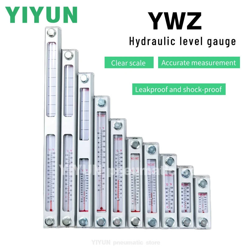 YWZ-76,80,100,125,127,150,160,200,250,254,300,350,400,450,500,YIYUN Pneumatic,Hydraulic level gauge,pneumatic element,YWZ Series